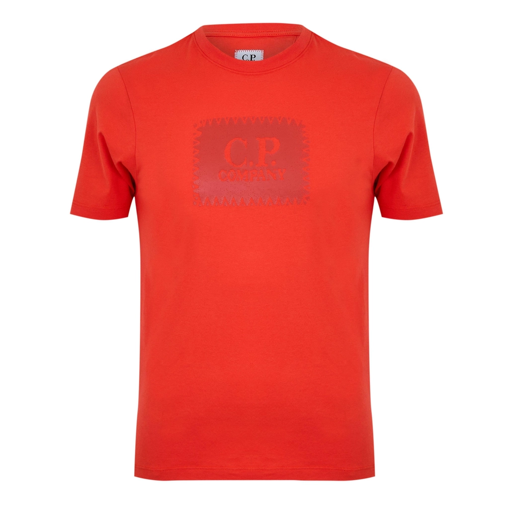 CP Company Block Logo T Shirt - Poiniana 547